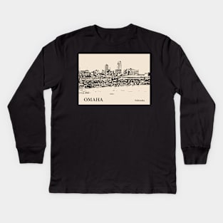 Omaha - Nebraska Kids Long Sleeve T-Shirt